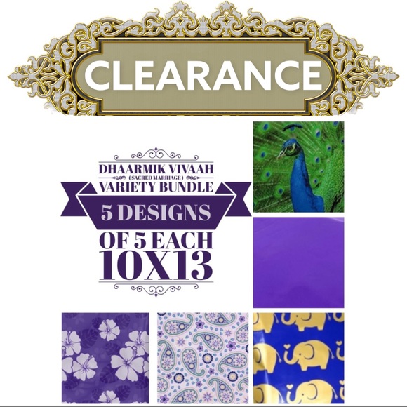 Other - 25 10X13 DHAARMIK VIVAAH Peacock Bundle Poly Mailers CLEARANCE